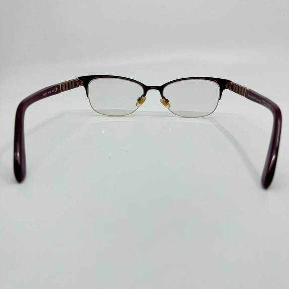 Kate Spade Valary Women Eyeglasses Frames Red Gold USED H9761 - Picture 3 of 8